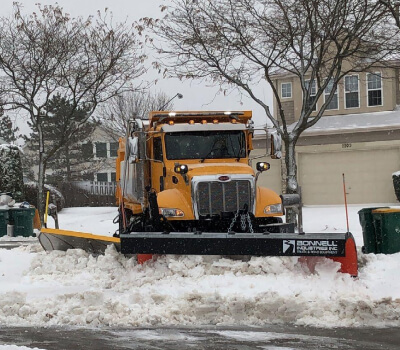 Bonnell Snowplow on Truck