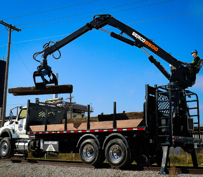 Serco Loader on Truck